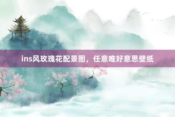 ins风玫瑰花配景图，任意唯好意思壁纸
